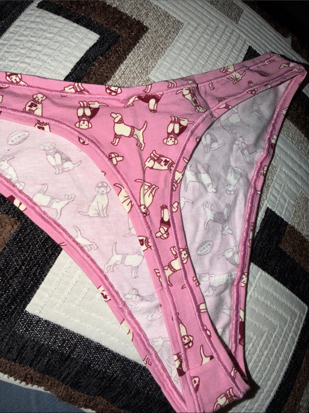 Pink Dog Print
PINK
COTTON THONG PANTY - Picture 4 of 4